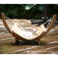 簡単に組み立てられた木製の猫ハンモックソファ